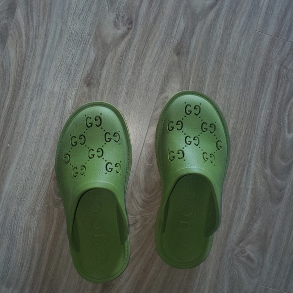 Green Gucci clogs - Picture 5 of 7